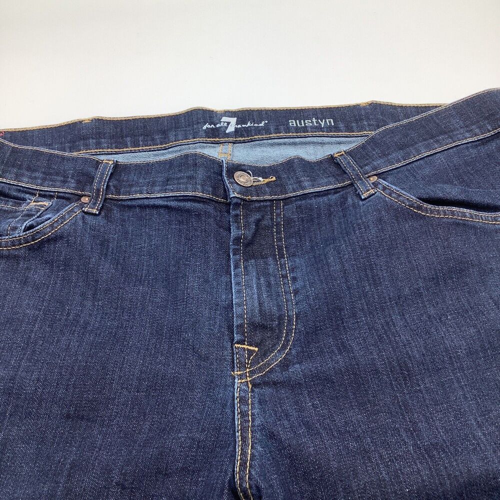 7 For All Mankind Mens Austyn Jeans Blue Size 40 x 27.5 - Picture 6 of 11